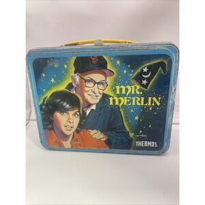 Mr. Merlin Vintage Metal Lunch Box By Thermos